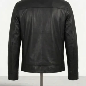 Armor Black Leather Biker back Style Jacket