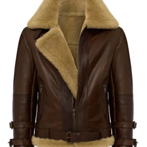 Aviator RAF Shearling Fur Bomber Jacket