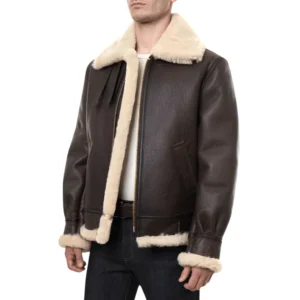 Shearling Classic Brown Sheepskin B3 Bomber Jacket